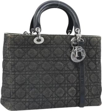 Dior Pre-owned Vintage Canvas Tote Bag - Dames - Vintage Handtas - Zwart - ONE Size - Vintage