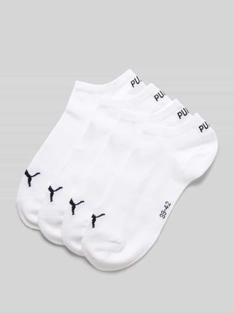Puma Sneakersocken mit Logo im 4er-Pack in Weiss, Gr&ouml;&szlig;e 39/42