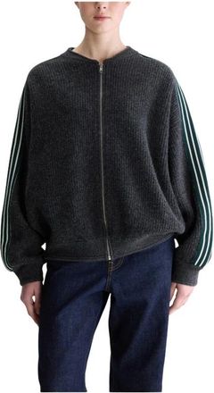 Bellerose Dam Zipped Cardigan - Dames - Vesten - Grijs - S/M - Wol - Truien & Vesten