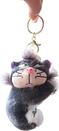Generic Cute Lucifer Cat Doll Keychain Pendant Plush Stuffed Toys Backpack Hangings Decoration Gifts