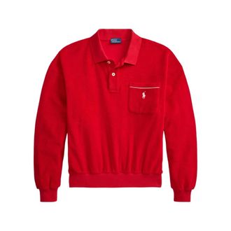 Ralph Lauren Round-neck Knitwear, female, Red, Size: XS Sweater