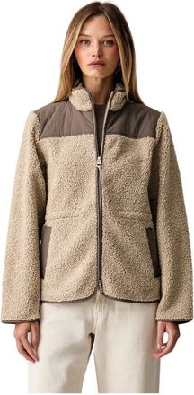 Mos Mosh MOS Mosh, Fitness, Dames, Beige, S, Korte Fleece Jas