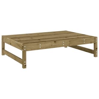 Berkfield Home Beautiful Garden Footstool 120x80 cm Impregnated Wood Pine in Brown