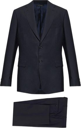 Brioni Completo monopetto in lana - Blu