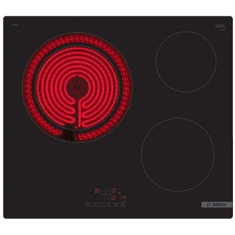 Bosch piano cottura in vetroceramica 60 cm 3 fuochi 5700 w nero - PKK611BB8E