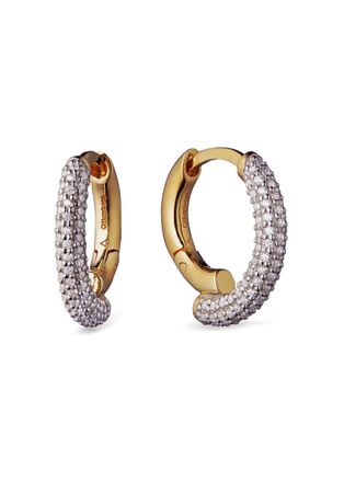 Otiumberg Chaos Small Gold Vermeil Hoop Earrings