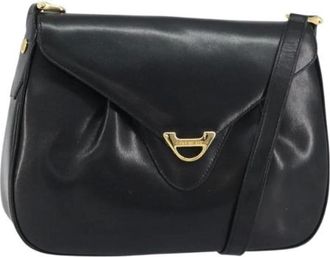 Givenchy Pre-owned Shoulder Bags, female, Black, Size: ONE SIZE Pre-owned Leather Shoulder Bag