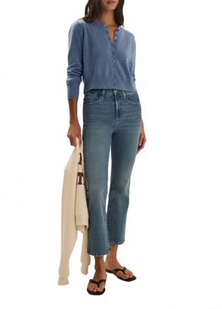 Favorite Daughter Erin Mid Rise Crop Bootcut Jeans In Gramercy