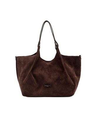 Gianni Chiarini Womens Shoulder Bag Dua Mocha Suede
