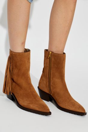 AllSaints Bazely Heeled Ankle Boots, Womens, Brown