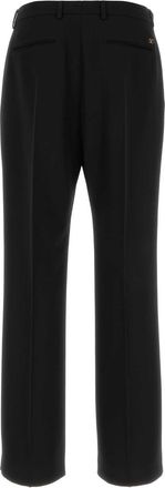 Valentino Garavani Mens Vlogo Trousers Black Virgin Wool