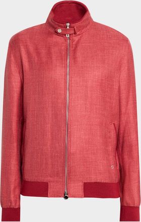 Stefano Ricci Men & apos;s Textured Linen-Blend Jacket
