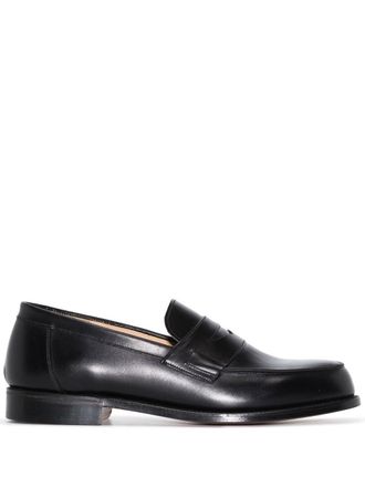 Grenson Epsom leather loafers - Black