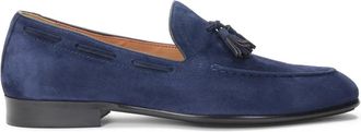 Kazar Heren instappers in marineblauwe loafers met kwastjes - Heren - Loafers - Blauw - 45 EU - Su&egrave;de - Schoenen