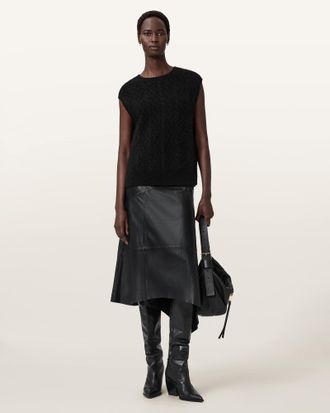 AllSaints Alpaca Sirius Cable Tank, Size: XS