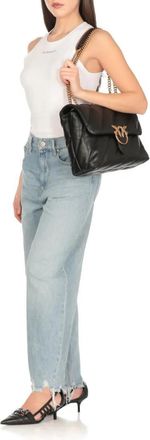 Pinko Pinko Hobo Bags - Black Love Puff Big Bag - Gr. unisize - in Schwarz - für Damen