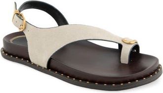 Kenneth Cole Dixon Sandal in Oyster Grey Suede at Nordstrom, Size 6.5