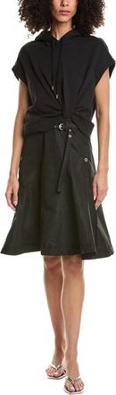 3.1 Phillip Lim Sleeveless Hoodie Combo Dress