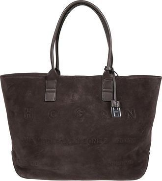 Hogan Address Medium Shopping Bag - Dames - Shoppers - Bruin - ONE Size - Leer - Tassen