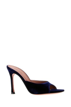 Amina Muaddi Midnightblue Mule - Navy