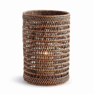 Napa Home & Garden Burma Rattan Hurricane Large in Brown at Nordstrom