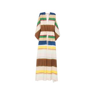 Fendi Striped Draped Jumpsuit