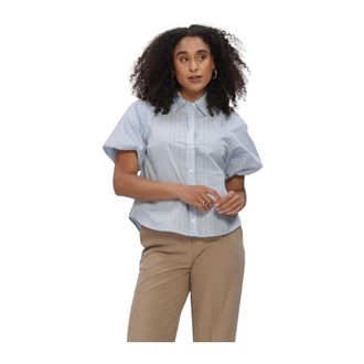 Modstr&ouml;m Augustamd Shirt - Dames - Blouses & Shirts - Blauw - Maat: S