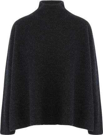 Giorgio Armani High Neck Cashmere Sweater With Dropped Shoulders