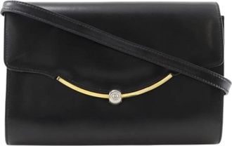 Gucci Pre-owned Leren Crossbodytas - Dames - Vintage Schoudertas - Zwart - ONE Size - Leer - Vintage
