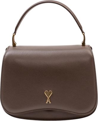 Ami Brown Logo Mini Satchel