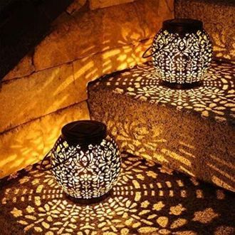 OEM Farol Solar Para Exteriores, Juego De 2 Luces Solares Led Para Jard&iacute;n, Farol Colgante De Energ&iacute;a Blanca C&aacute;lida Con Clasificaci&oacute;n Ip65 A Prueba De Agua