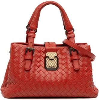 Bottega Veneta Pre-owned Handbags, female, Red, Size: ONE SIZE Pre-owned Leather Tote