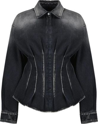 Moschino Denim Shirt - Dames - Spijkeroverhemden - Grijs - S - Denim - Overhemden