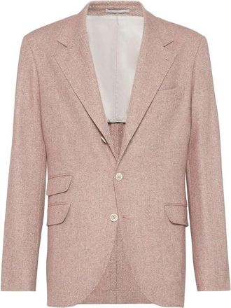 Brunello Cucinelli Lobster Wool Silk Printed Blazer, Brand Size 50 (US Size 40)