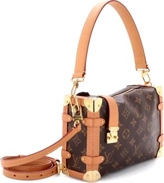 Louis Vuitton Side Trunk Handbag Monogram Canvas MM satchel - Bruin