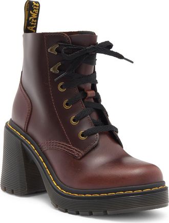 Dr. Martens Jesy Lace-Up Platform Boot in Dark Brown at Nordstrom Rack, Size 6Us/ 4Uk