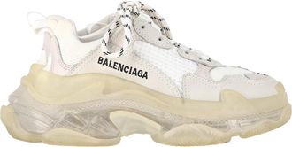 Balenciaga Balenciaga Triple S sneakers met transparante zool in wit polyester