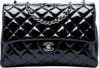 Chanel Pre-owned Flap Bag - Dames - Vintage Schoudertas - Zwart - ONE Size - Leer - Vintage