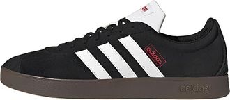 adidas VL Court Lifestyle Skate Shoes Black White Gum HQ1801