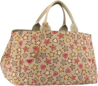 Prada Pre-owned Vintage Tote Bag - Dames - Vintage Shopper - Beige - ONE Size - Vintage