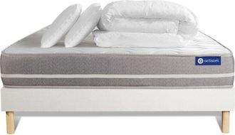 Actisom Pack Colch&oacute;n Blanco L&aacute;tex Y Espuma Viscoel&aacute;stica 180 X 200