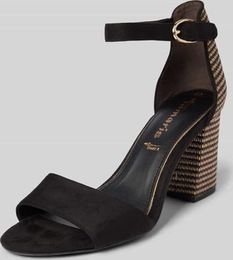 Tamaris Tamaris Sandalette mit Blockabsatz in Black, Größe 37