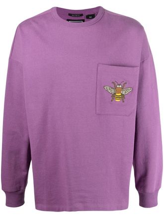 Timberland bee-embroidered sweatshirt - men - Recycled Cotton - S - Purple