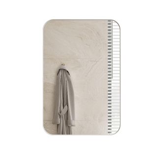 STILVORA Armario Con Espejo Con 1 Puerta, Estantes Regulables Y Montaje En Pared O Empotrado Para Ba&ntilde;o, Metal Vidrio, Blanco