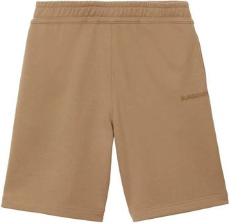 Burberry Raphael Logo Embroidered Cotton Shorts, Size XX-Large