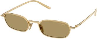 Prada PR D58S 5AK70G Womens Sunglasses Gold Size 51