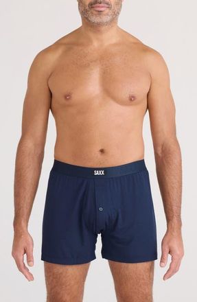 Saxx Snooze Boxer Shorts in Maritime at Nordstrom, Size Medium