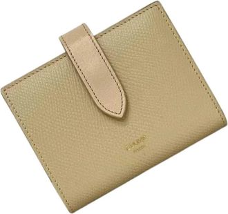 Celine Pre-owned Leren Portemonnee - Dames - Vintage Accessoires - Beige - ONE Size - Leer - Vintage