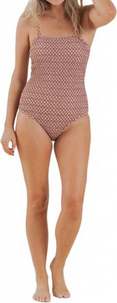 Rylee + Cru Smocked One Piece In Amber