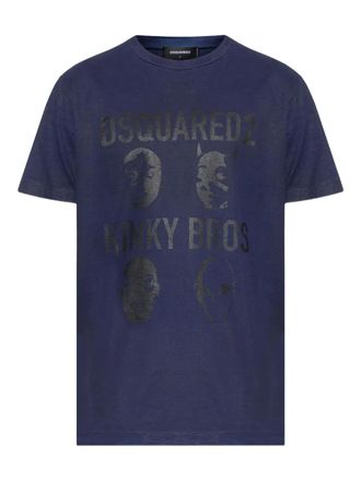 Dsquared2 cotton T-shirt - men - Cotton - M - Blue